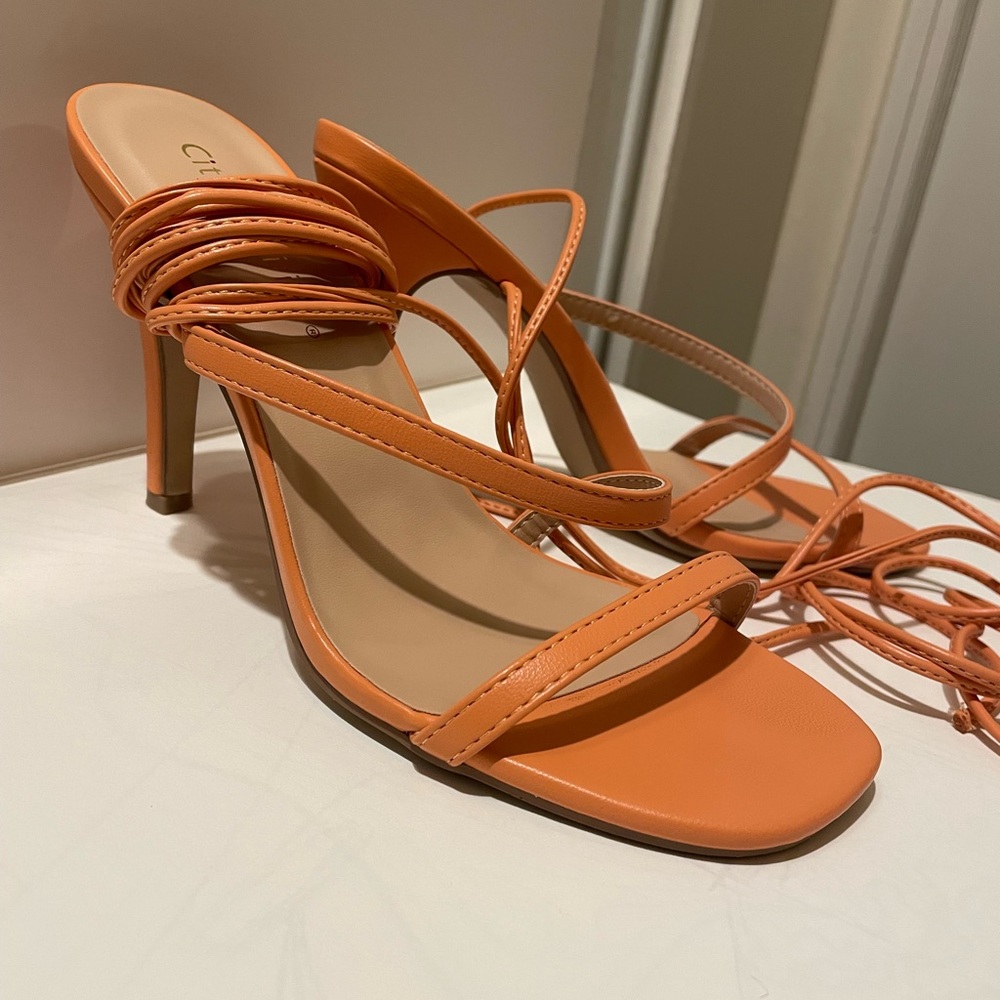City Classified, Color Orange, Size 6.5 View 3